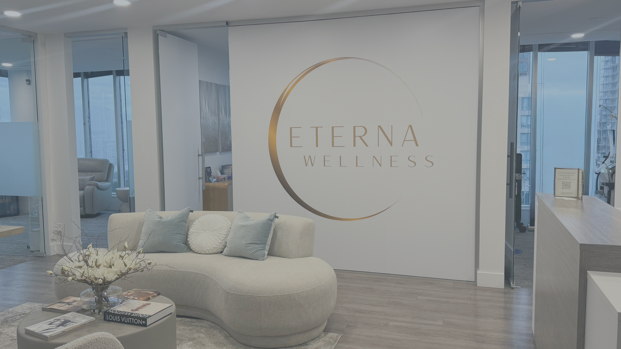 Lounge area at Eterna Wellness Medical Spa located in Vancouver