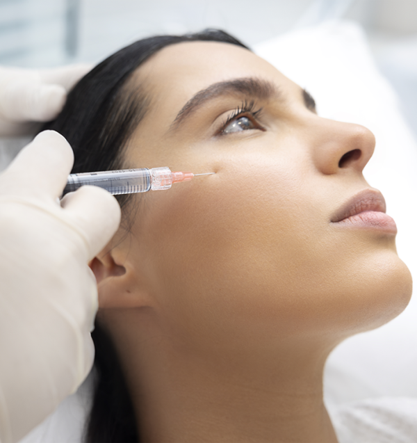 a woman receiving skin booster nctf treatment at eterna wellness medical spa in vancouver